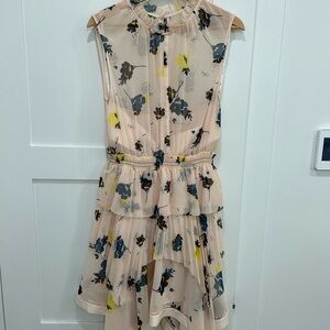Self-Portrait Asymmetrical Dress in Floral Print